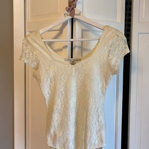 American Rag White Lace Top